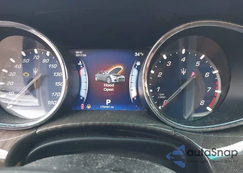 2014 Maserati Quattroporte S Q4 z USA, uszkodzony, nr VIN ZAM56RRA7E1126079